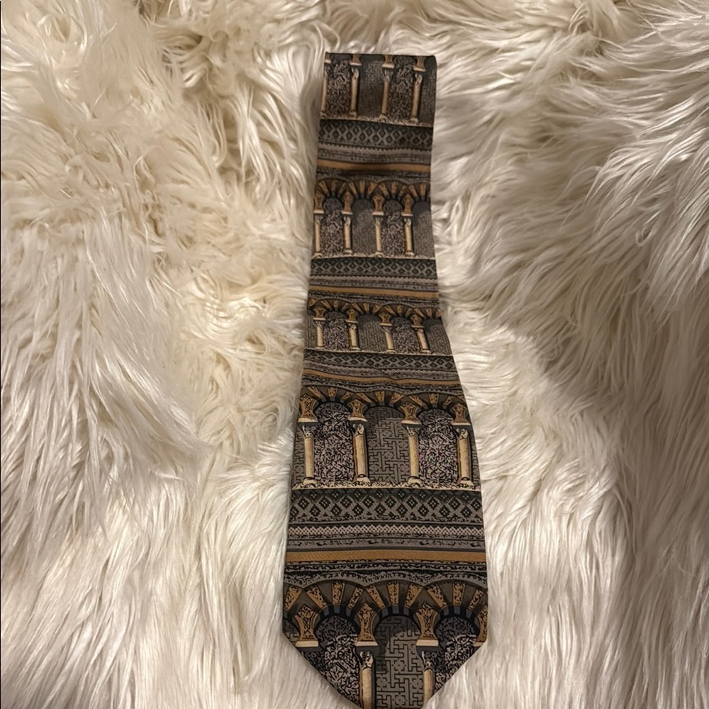 Great gate the mosque‎ in Cordova Spain Rare vintage tie Islam